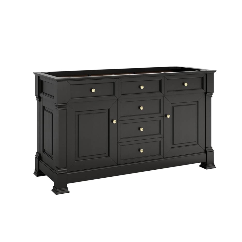 Brookfield 60&apos;&apos; Double Vanity, Black Onyx