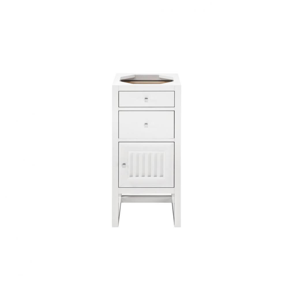 Athens 15&apos;&apos; Base Cabinet Only w/ Drawers and Right Door, Glossy White