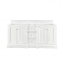 James Martin Vanities 825-V72-BW - De Soto 72'' Double Vanity Cabinet, Bright White