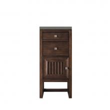 James Martin Vanities E645-B15L-MCA-3GEX - Athens 15'' Cabinet w/ Drawers & Door, Mid Century Acacia w/ 3 CM Grey Expo Quartz T