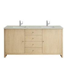 James Martin Vanities D125-V72-CSD-3VSL - Gracyn 72'' Double Vanity, Coastal Driftwood, w/ 3 CM Victorian Silver Quartz Top