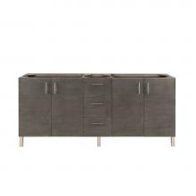 James Martin Vanities 850-V72-SOK - Metropolitan 72'' Double Vanity, Silver Oak