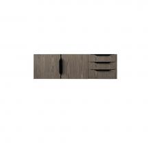 James Martin Vanities 983-V48-W-AG-B - Columbia 48'' Single Wall Mount Vanity Cabinet, Ash Gray, Matte Black