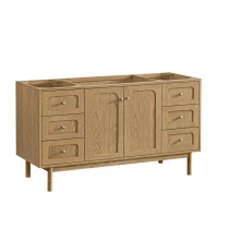 James Martin Vanities 545-V60S-LNO - Laurent 60'' Single Vanity, Light Natural Oak