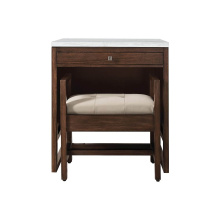 James Martin Vanities E645-DU30-MCA-3AF - Athens 30''  Countertop  Unit (makeup counter), Mid Century Acacia w/ 3 CM Arctic Fall S