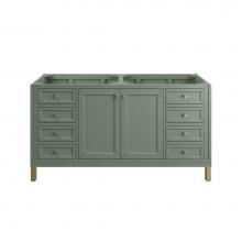 James Martin Vanities 503-V60D-SC - Chicago 60'' Double Vanity, Smokey Celadon