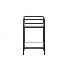 James Martin Vanities C105-V20-MBK - Boston 20'' Stainless Steel Sink Console, Matte black