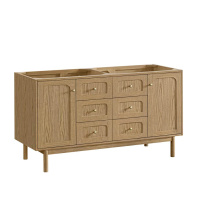 James Martin Vanities 545-V60D-LNO - Laurent 60'' Double Vanity, Light Natural Oak