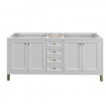 James Martin Vanities 503-V72-GW - Chicago 72'' Double Vanity, Glossy White
