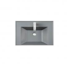 James Martin Vanities SWC-S27.6-MGR - 27.6'' Single Sink Top, Modern Grey