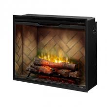 Dimplex 500002399 - Revillusion®  36'' Portrait Built-In Fireboxweathered Concrete, With Glass Pane And