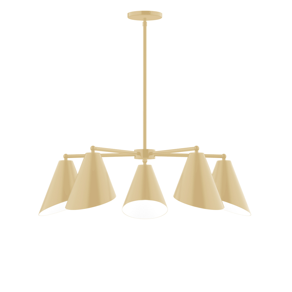5-Light Jasmine Chandelier, Ivory