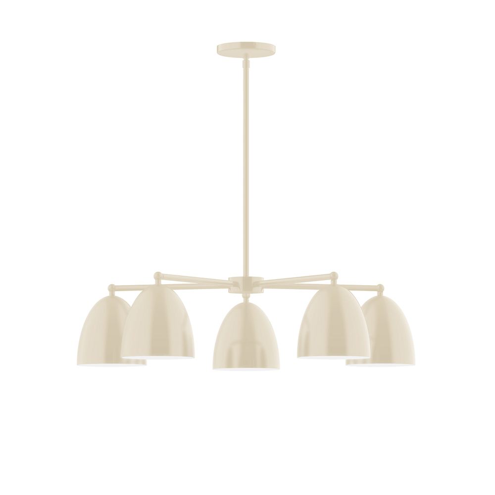 5-Light Jill Chandelier, Cream