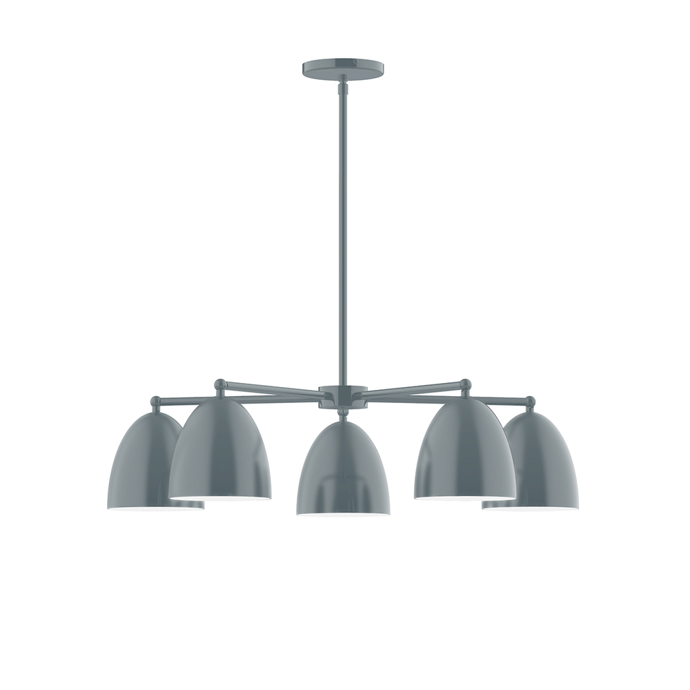 5-Light Jill Chandelier, Slate Gray