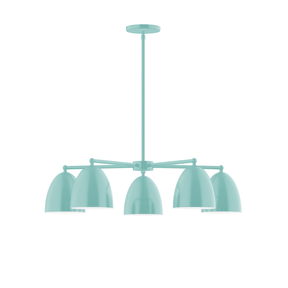5-Light Jill Chandelier, Sea Green
