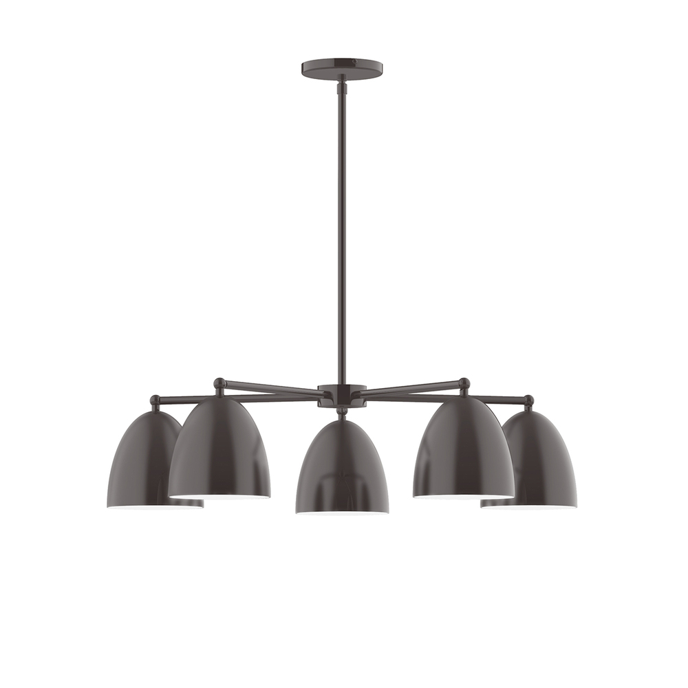 5-Light Jill Chandelier, Architectural Bronze