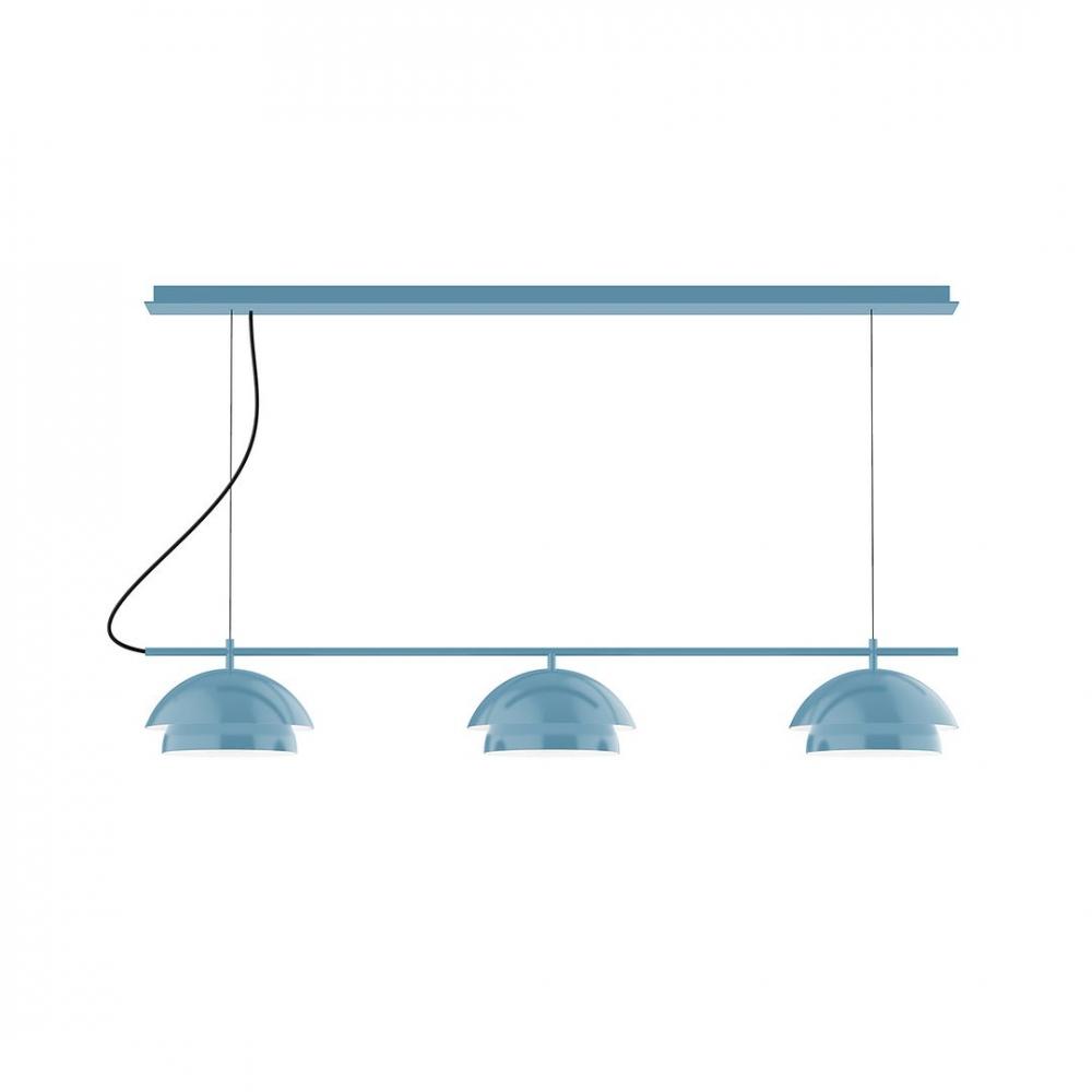 5-Light Flare Chandelier, Fern Green