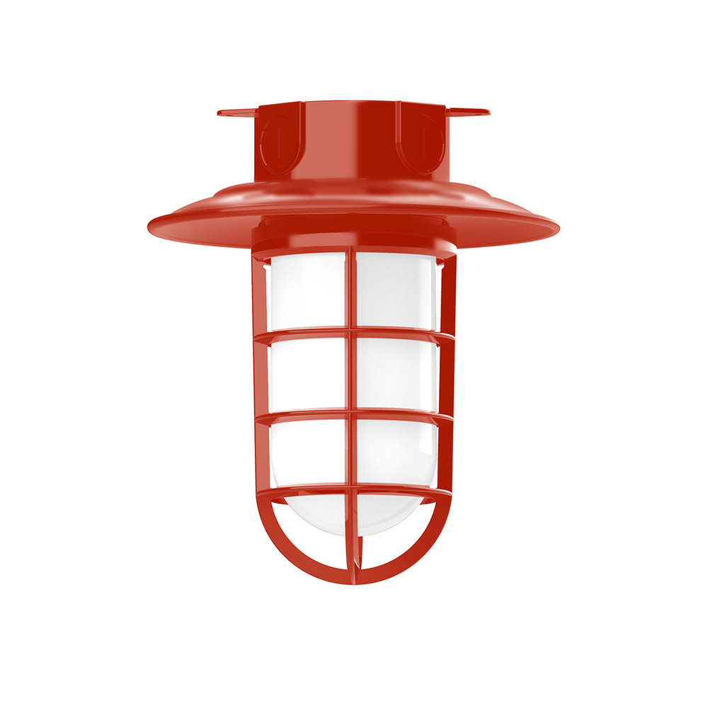 8 1/4&#34; Vaportite flush mount ceiling light, Vermillion