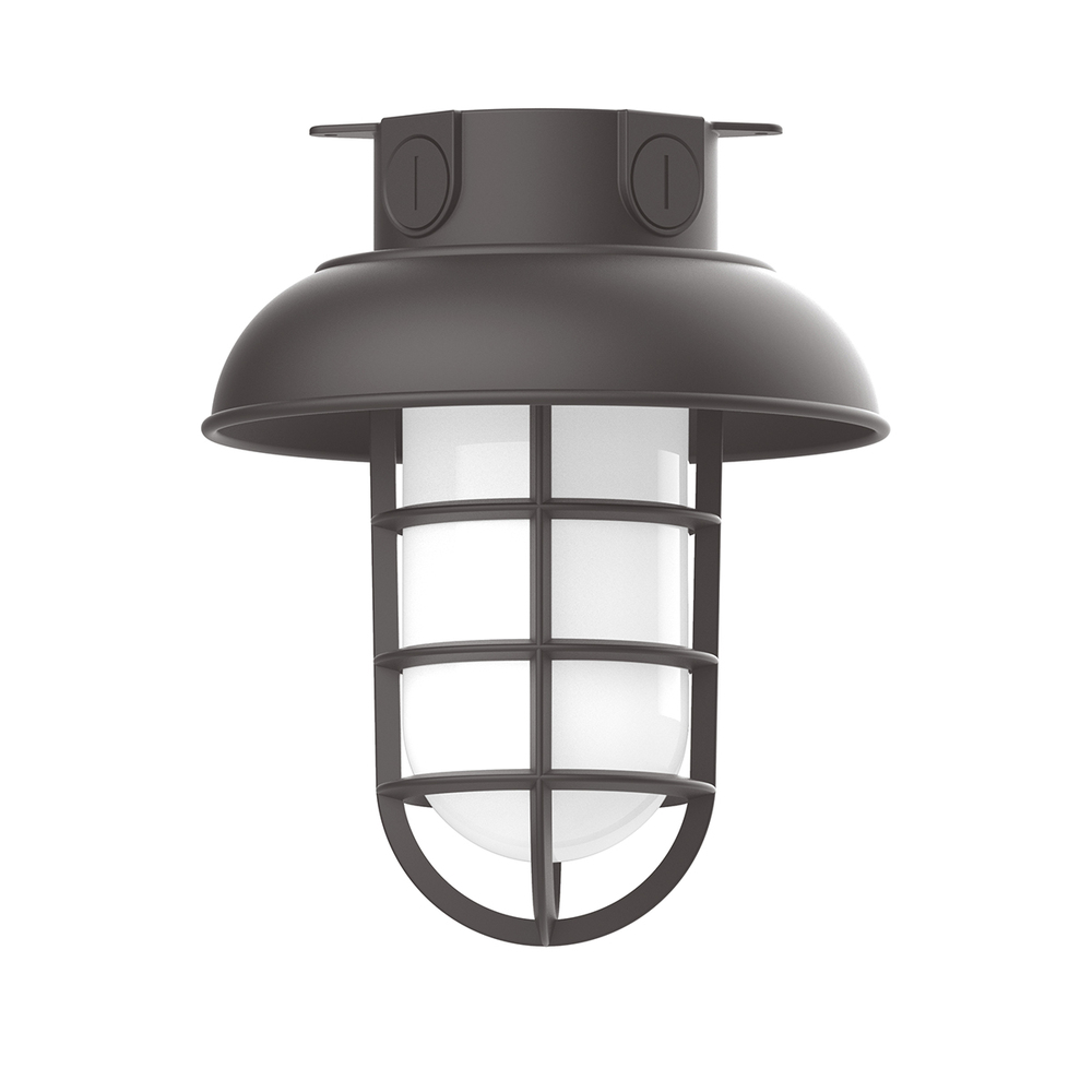 8&#34; Vaportite flush mount ceiling light, Bronze Matte