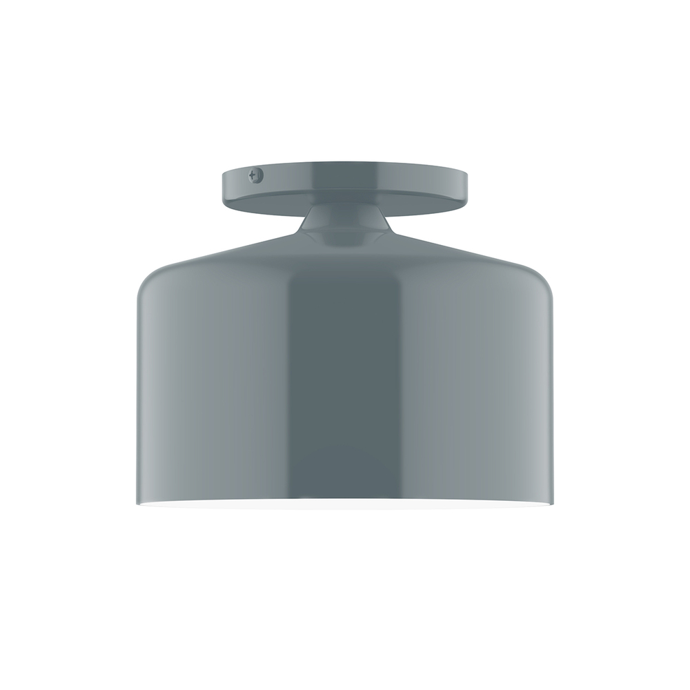 8.5&#34; Julia Flush Mount, Slate Gray