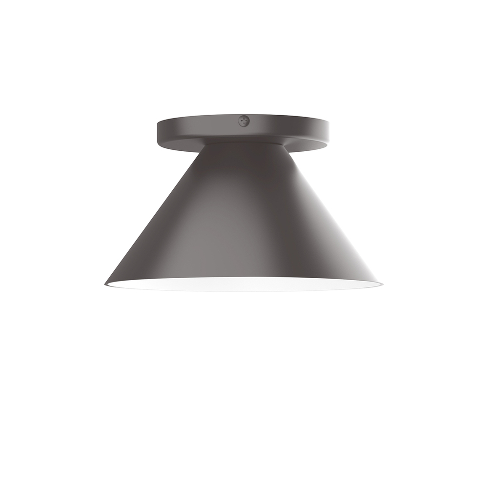 8&#34; Pinnacle Flush Mount, Bronze Matte