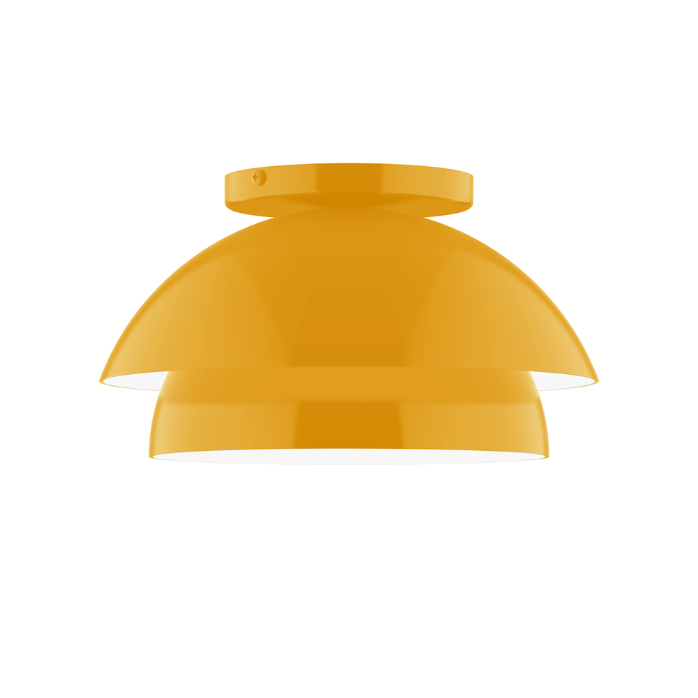 10&#34; Nest Flush Mount, Bright Yellow