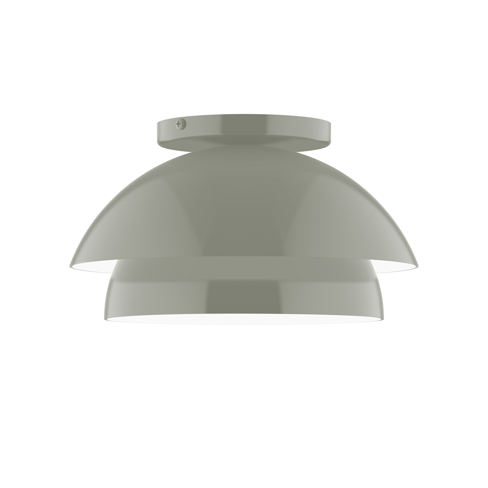 10&#34; Nest Flush Mount, Moss Green