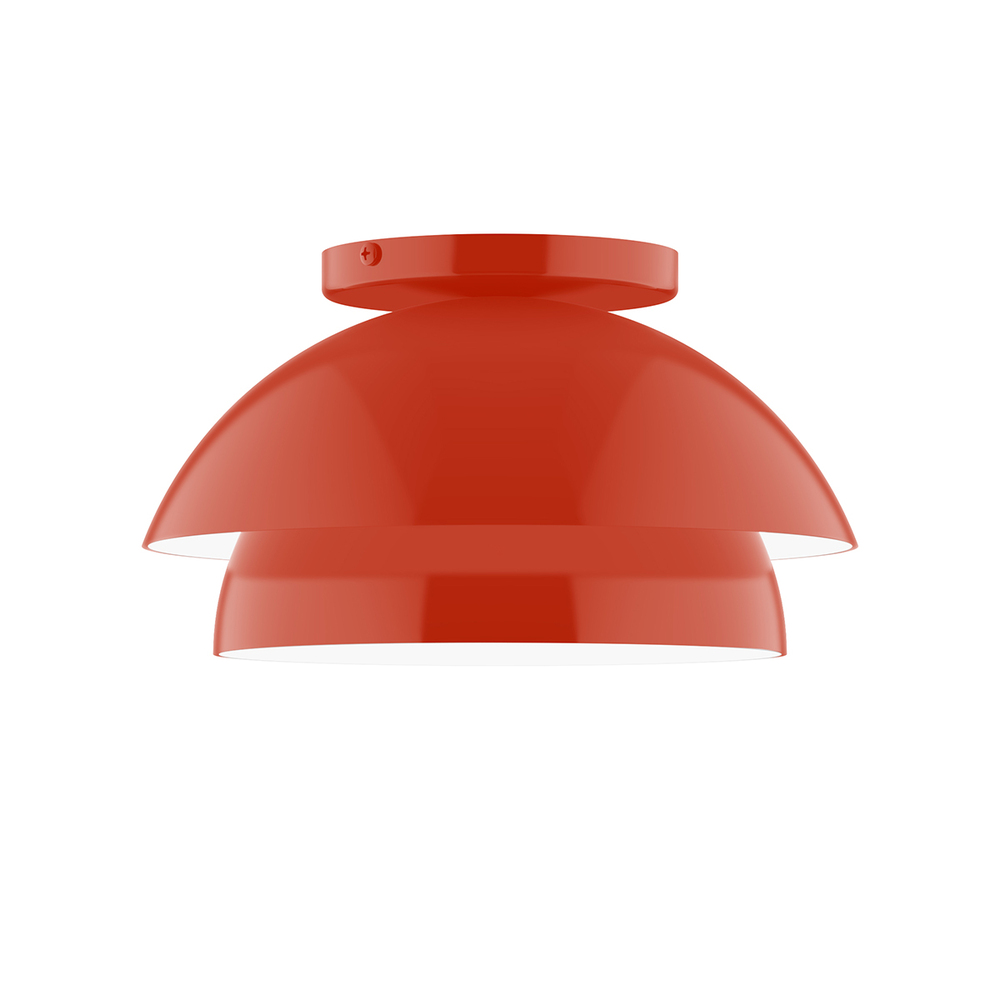 10&#34; Nest Flush Mount, Vermillion
