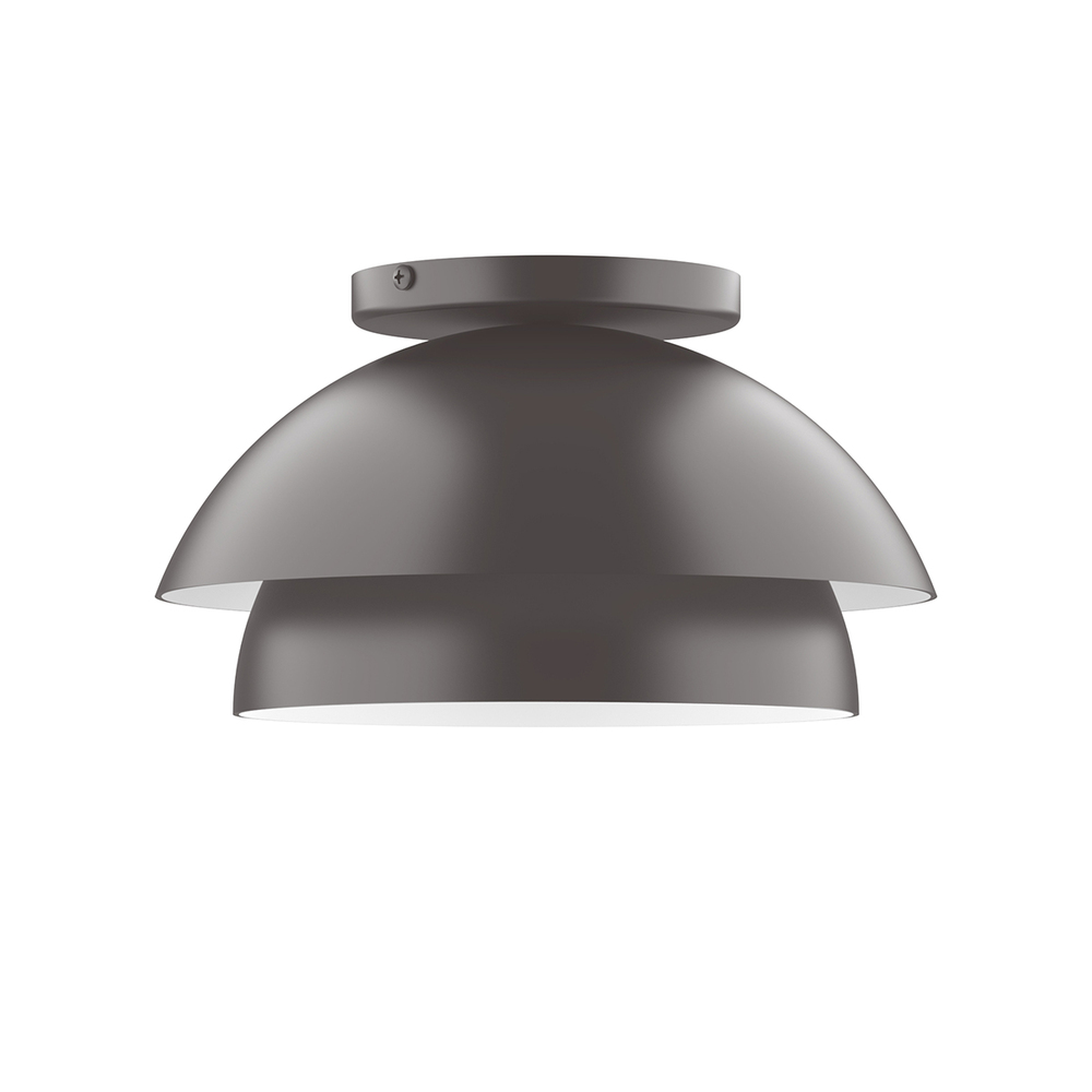 10&#34; Nest Flush Mount, Bronze Matte
