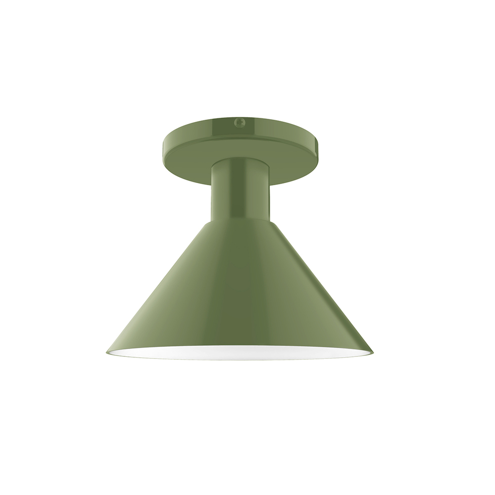 8&#34; Chase Flush Mount, Fern Green