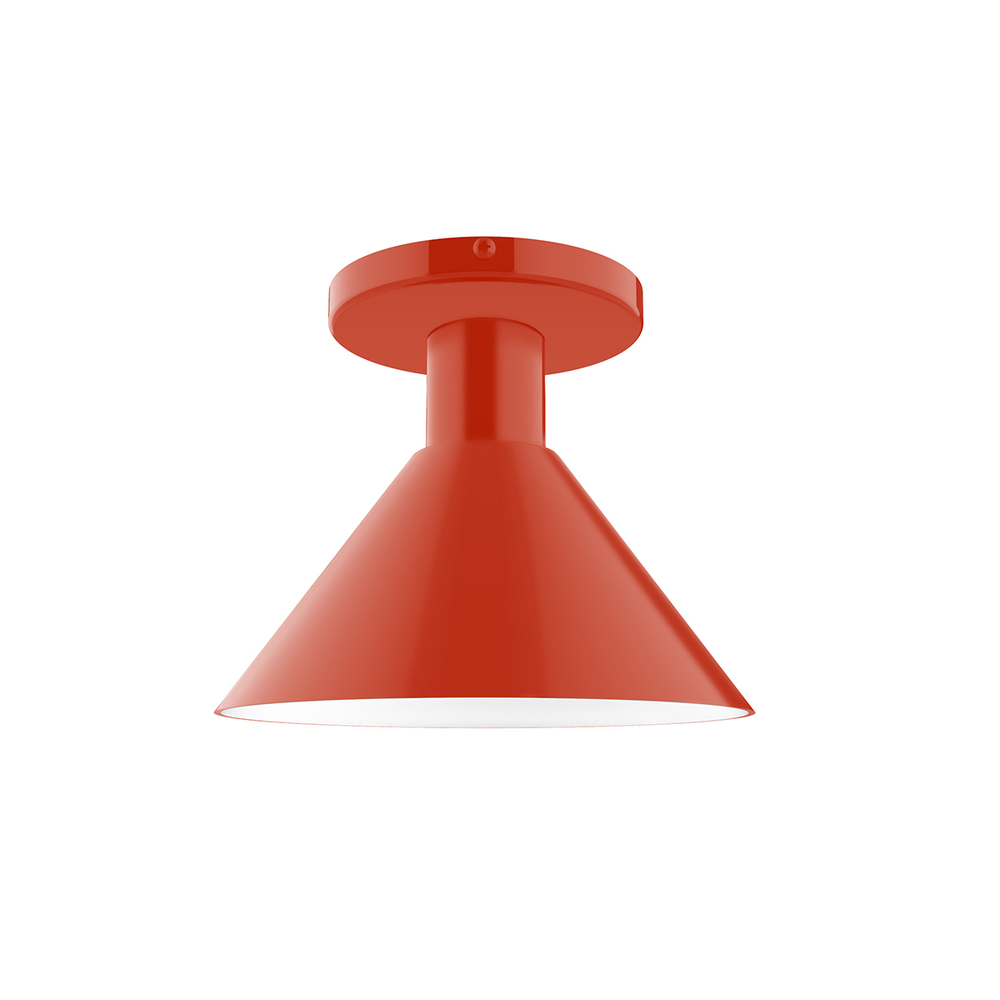8&#34; Chase Flush Mount, Vermillion