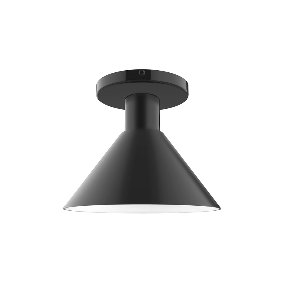 8&#34; Chase Flush Mount, Black