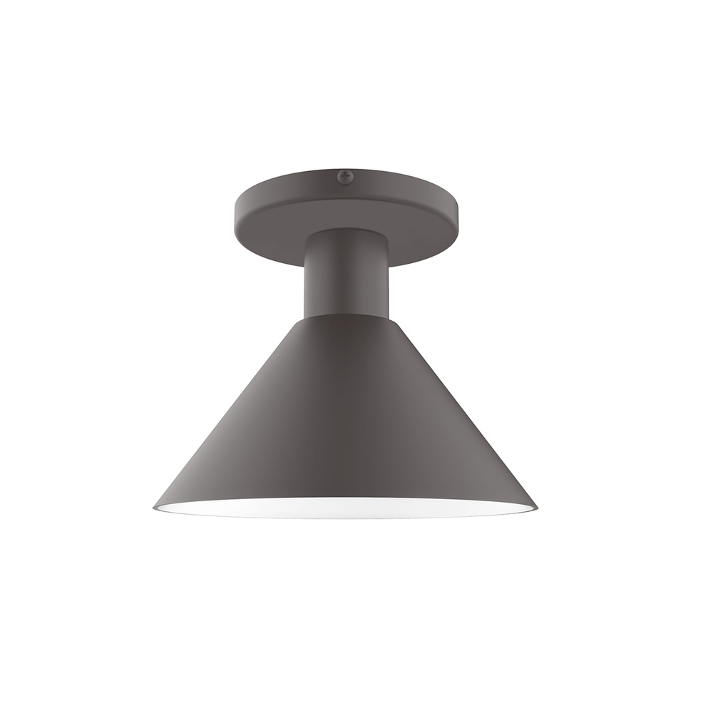 8&#34; Chase Flush Mount, Bronze Matte