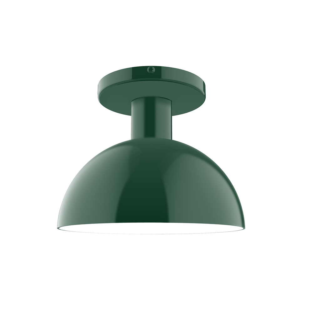 8&#34; Ray Flush Mount, Forest Green