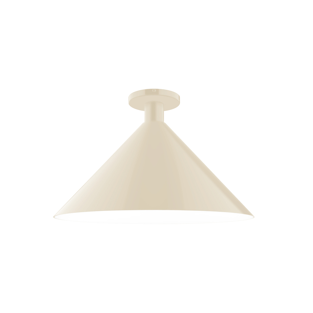 18&#34; Chase Flush Mount, Cream