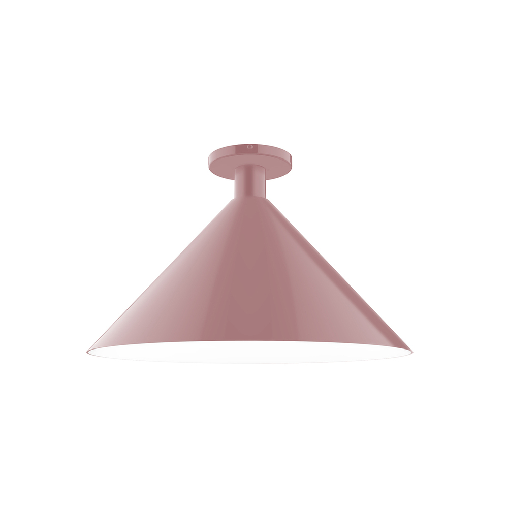 18&#34; Chase Flush Mount, Mauve