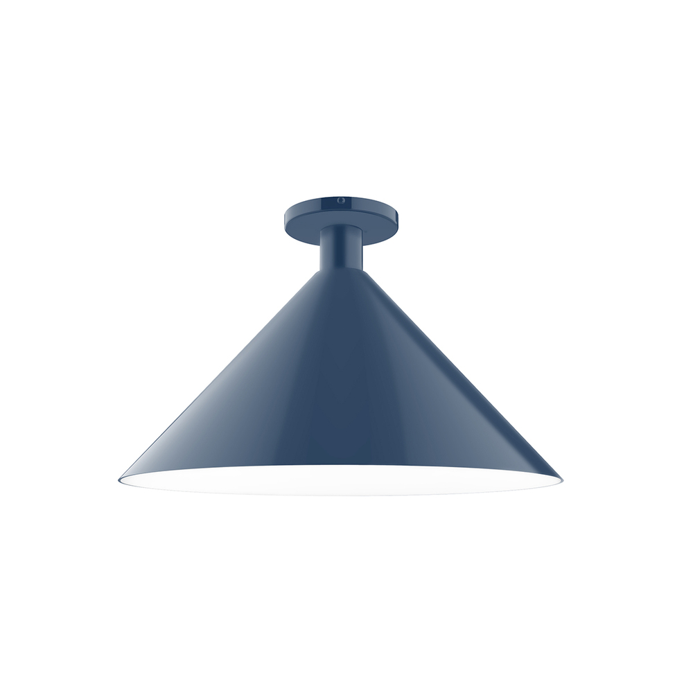 18&#34; Chase Flush Mount, Navy