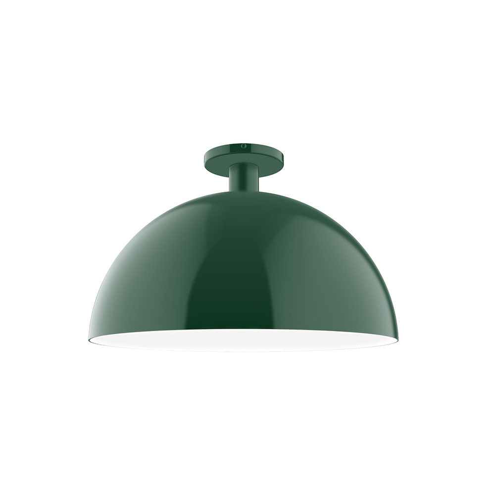 18&#34; Ray Flush Mount, Forest Green