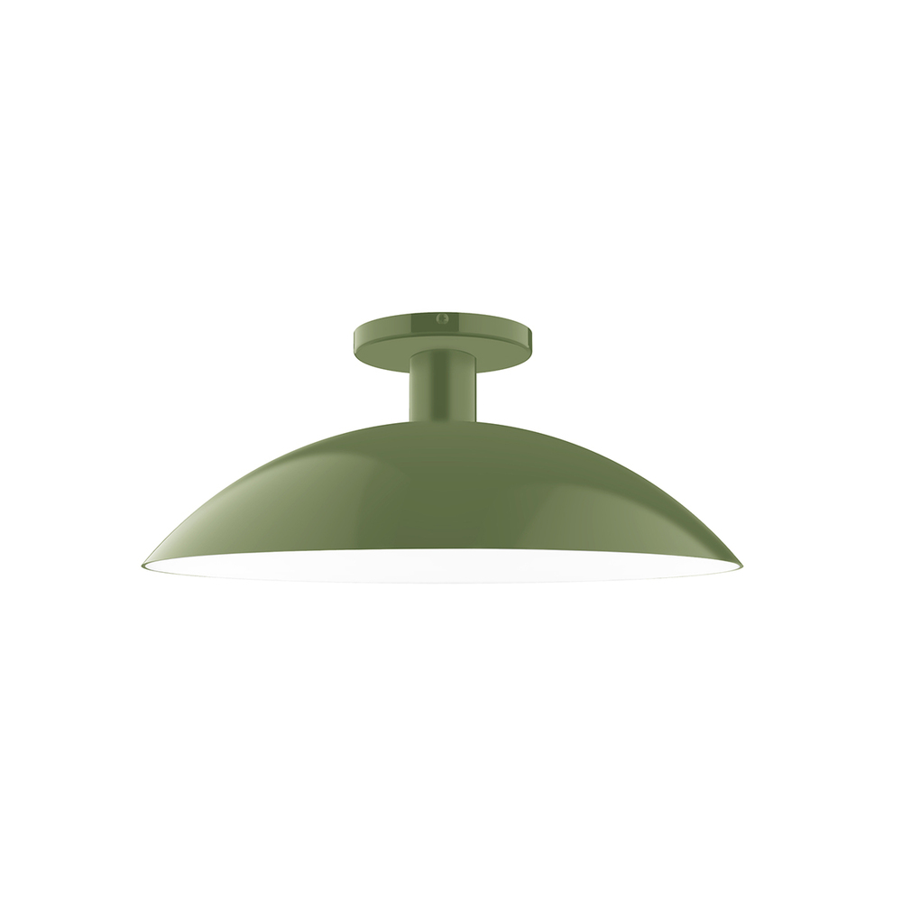 16&#34; Glow Flush Mount, Fern Green