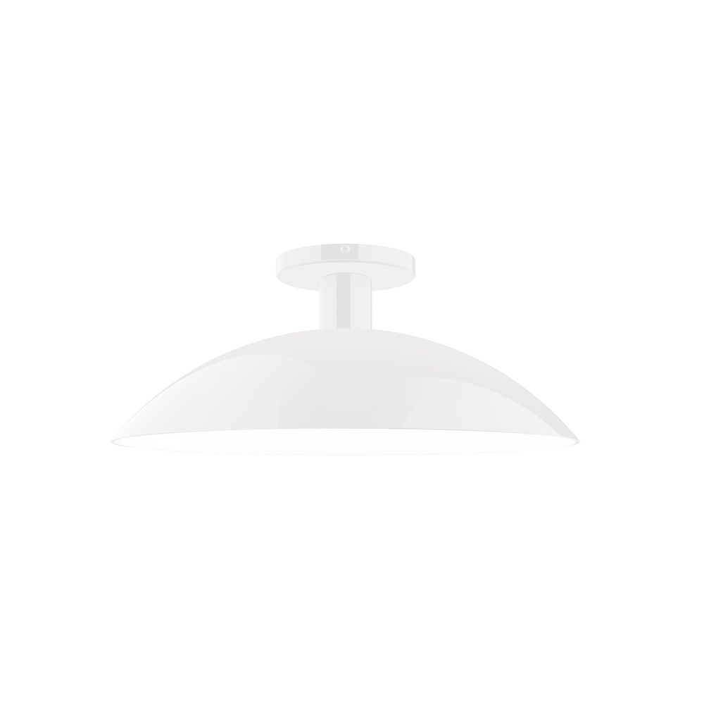 16&#34; Glow Flush Mount, White