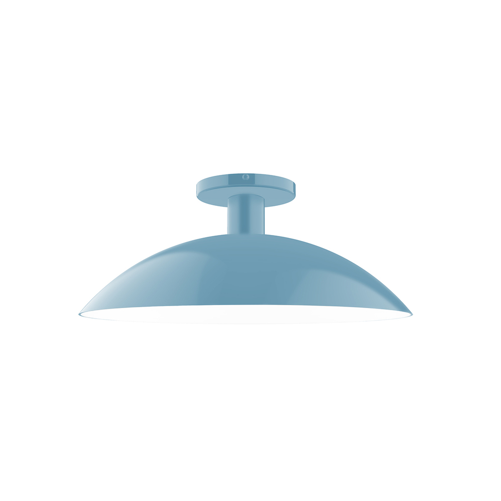 16&#34; Glow Flush Mount, Light Blue