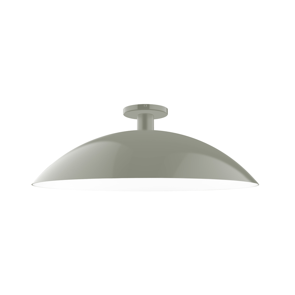 24&#34; Glow Flush Mount, Moss Green