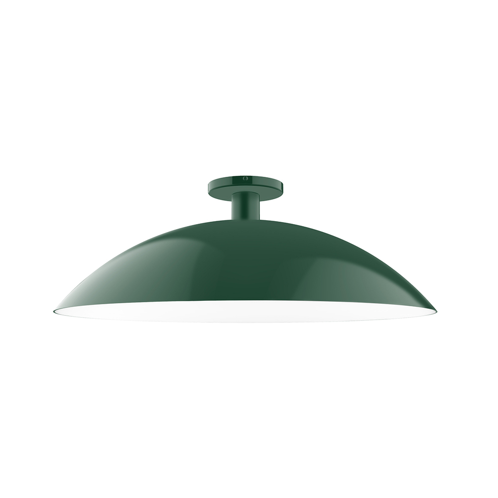 24&#34; Glow Flush Mount, Forest Green