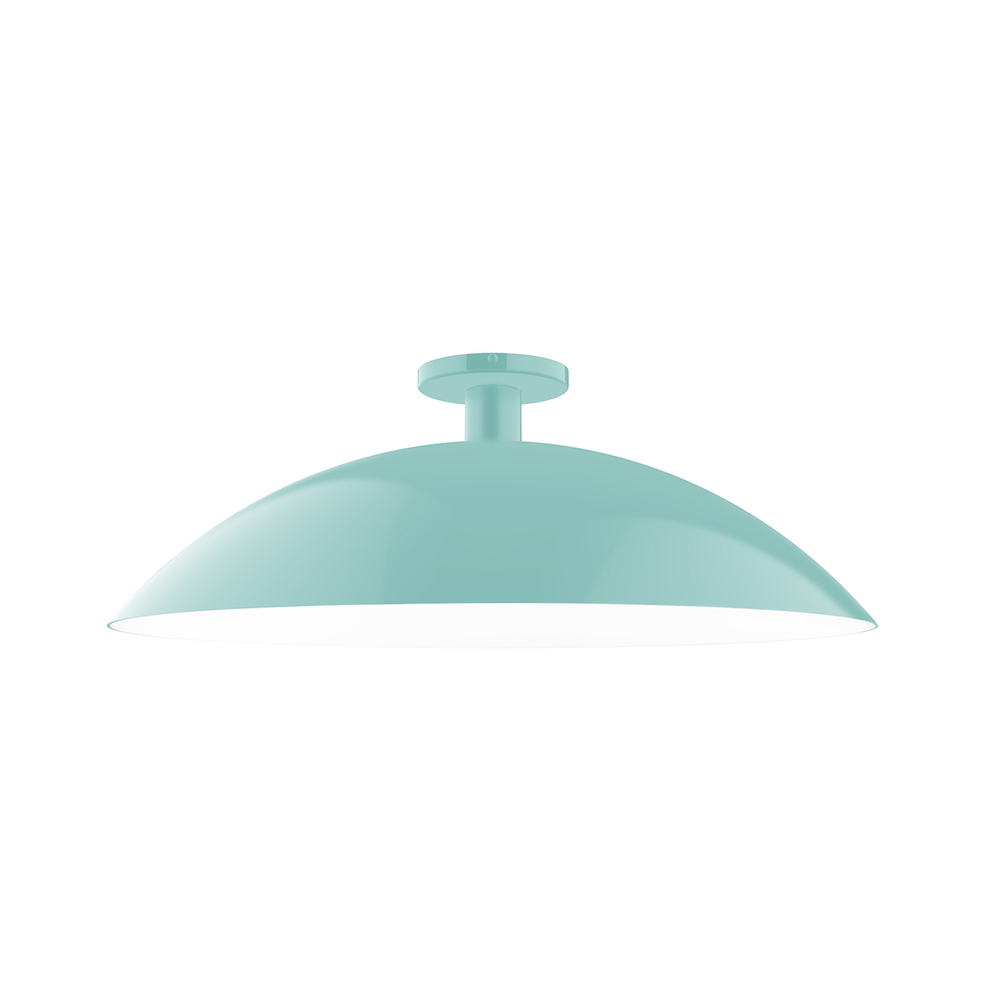 24&#34; Glow Flush Mount, Sea Green