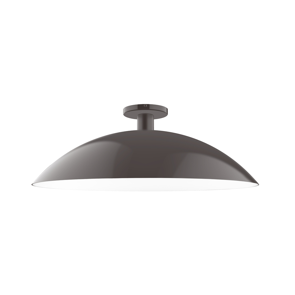 24&#34; Glow Flush Mount, Architectural Bronze