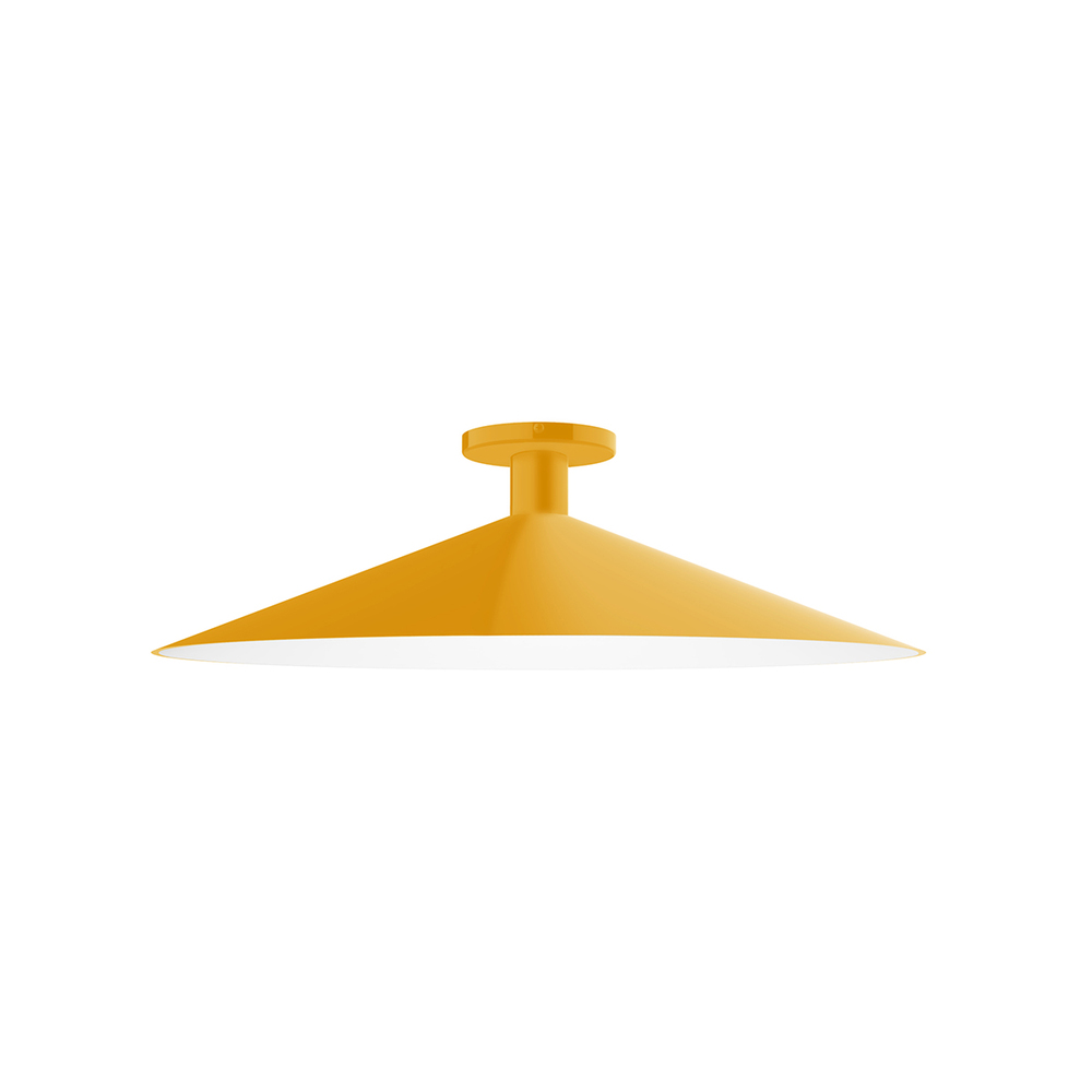 24&#34; Zing Flush Mount, Bright Yellow