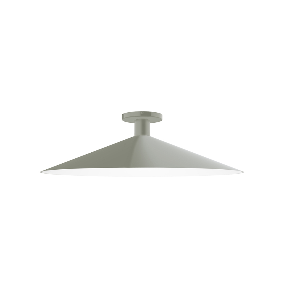 24&#34; Zing Flush Mount, Moss Green