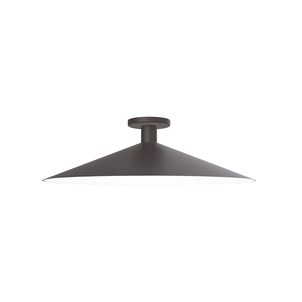 24&#34; Zing Flush Mount, Bronze Matte