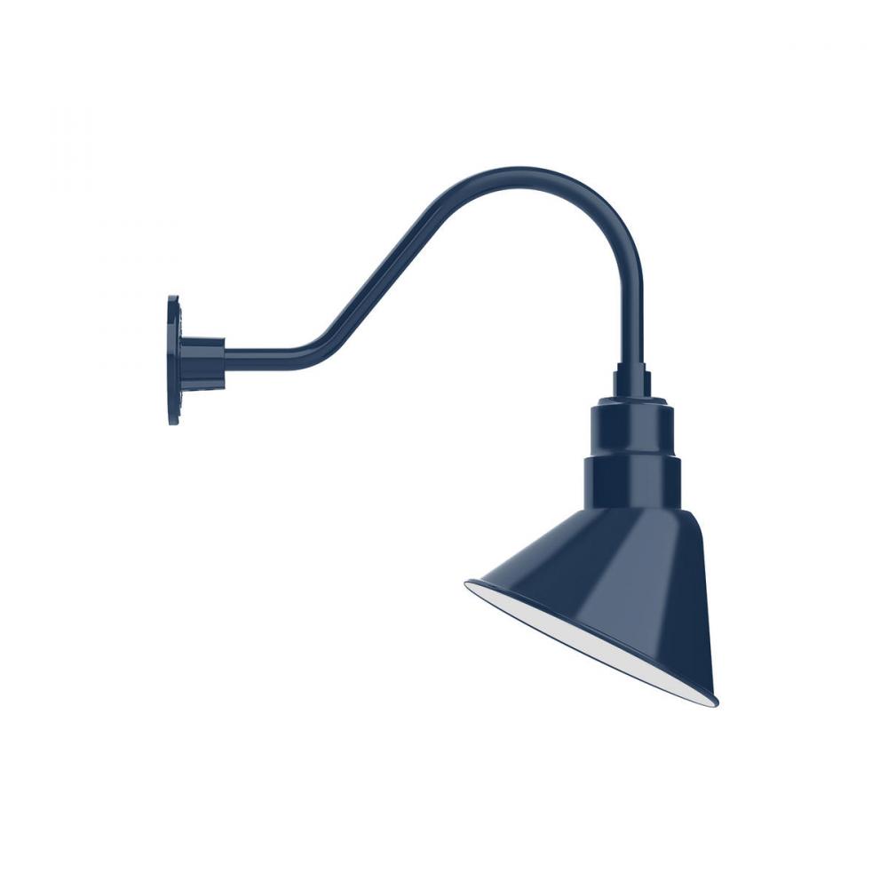 10&#34; Angle shade gooseneck wall mount, Navy