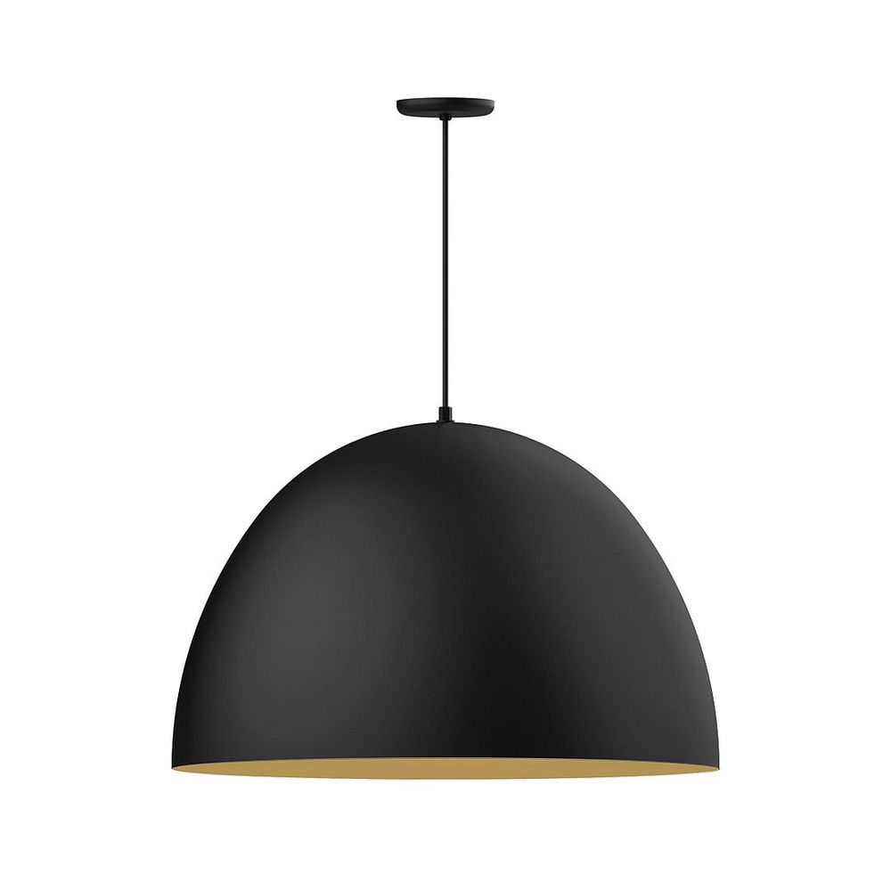30&#34; XL Choices Deep Dome Shade, medium base, polished copper fabric cord with canopy